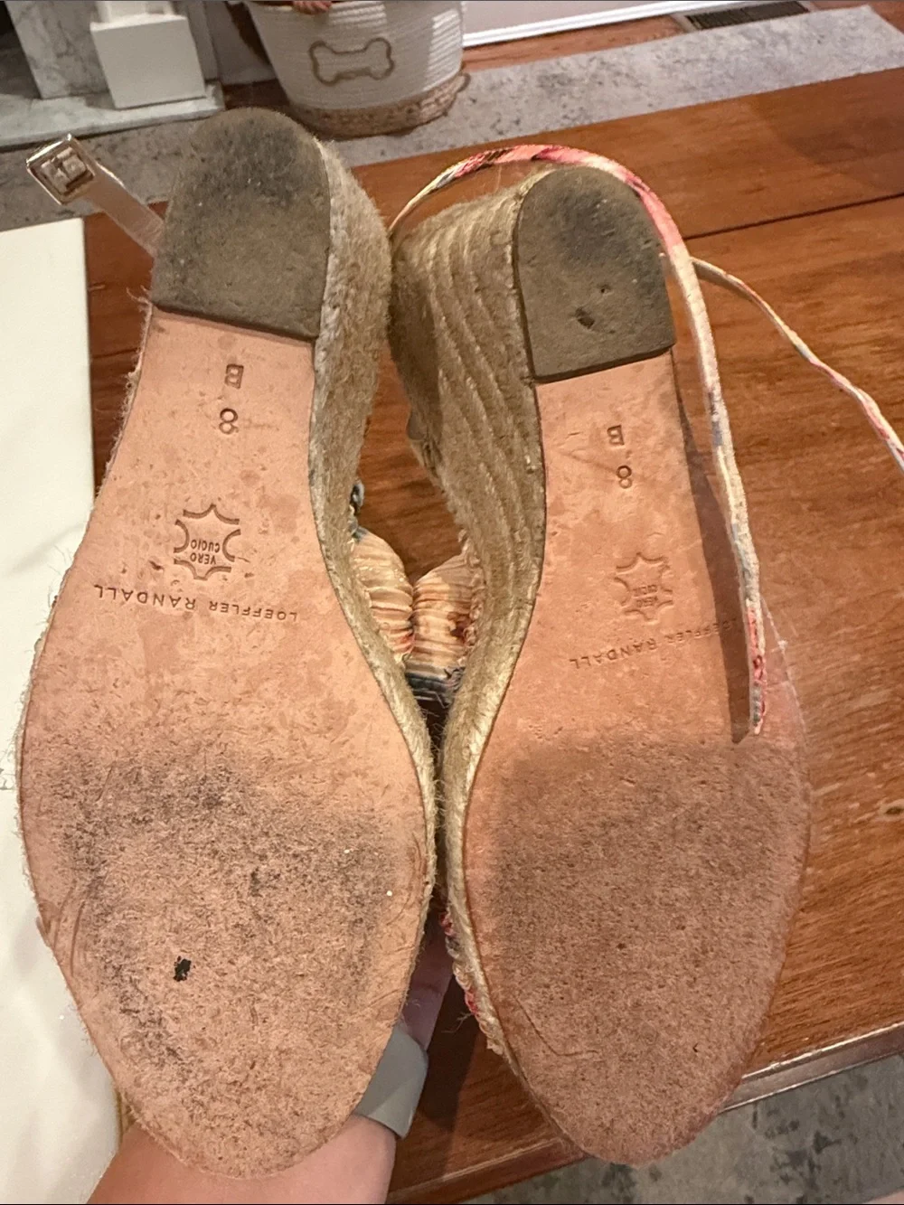 Wedge Espadrille Sandals in Multicolor Tie-Dye